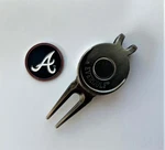 New Mlb Atlanta Braves Golf Ball Marker And Magnetic Divot Tool. Fixed Price $13.95.
