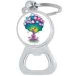 Balloon Tree Bottle Opener Keychain - Metal Beer Bar Tool Ring. Fixed Price $15.88.