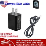 Usb Charger For Bushnell Phantom 2 Golf Gps Range Finder, Disc Jockey. Fixed Price $10.98.