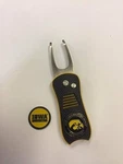 Iowa Hawkeyes Switchblade Divot Tool, Bonus Marker, New Blk/yell. Fixed Price $19.98.