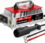 Voolex 15A 48V Golf Cart Battery Charger For Club Car, Waterproof Fast Smar. Fixed Price $259.00.