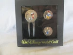 Walt Disney World Golf Divot Tool & Ball Marker Set - Mickey, Donald, Goofy Nib. Fixed Price $24.99.