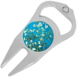 Almond Blossoms Golf Ball Marker Divot Repair Tool Bottle Opener. Fixed Price $15.88.
