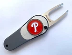 Philadelphia Phillies Pitchfix Icon Switchblade Golf Ball Marker Divot Tool. Fixed Price $18.95.