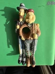 Vintage Golfing Buddies Resin Wine Bottle Holder Ceramic Friends. Fixed Price $16.88.