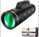 40X60 Monocular Telescope With Smartphone Adapter, High Powered BAK4 Prism Fmc. Fixed Price $34.99.
