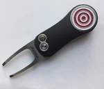 New Pitchfix 2.0 Switchblade Golf Divot Tool Removable Bullseye Marker. Fixed Price $17.95.