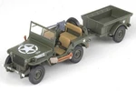 23200-44 Motor City Classics Jeep W/trailer 1/43 Model Us Army. Fixed Price $45.98.