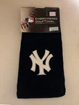 New 2009 York Yankees 15X25 Tri-folded Embridered Golf Towel Mlb. Fixed Price $13.00.