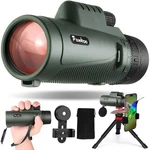 Pankoo 40X60 Monocular Telescope With Smartphone 4060, Army Green. Fixed Price $53.15.