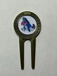 Winnie The Pooh 'eeyore' Disney Divot Tool & 1" Magnetic Coin Golf Marker. Fixed Price $18.00.