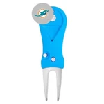 New Miami Dolphins Golf Ball Marker And Spring Action Divot Tool. Fixed Price $13.99.