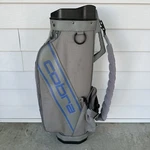 Vintage Cobra Hard Shell Protective Travel Golf Bag Gray Blue With Raincover. Fixed Price $76.99.