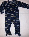 San Diego Chargers Logos Sleeper Pajamas Infant Baby. Fixed Price $18.00.