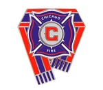 2018 Chicago Fire Fc Wincraft Mls Silver Tone Scarf Logo Pin. Fixed Price $7.15.