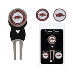 Team Golf Ncaa Arkansas Razorbacks Divot Tool With 3 Ball Markers Set. Fixed Price $9.99.