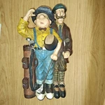Golfing Buddies Vintage Wine Bottle Holder Hobo Whimsicle Hole One Rack. Fixed Price $18.99.