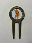 Winnie The 'pooh Bear' Disney Divot Tool & 1" Magnetic Coin Golf Marker. Fixed Price $18.00.