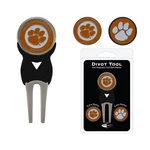 Team Golf Ncaa Clemson Tigers Divot Tool With 3 Ball Markers Set. Fixed Price $16.99.