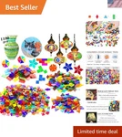 Mixed Shape Glass Mosaic Tiles 1100 High-quality Pieces For Creative Projects. Fixed Price $30.99.