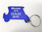 50PCS Custom Engraved Blue Metal Bottle Opener Golf Cart Keychain. Fixed Price $59.99.