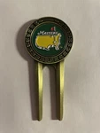 Undated Masters Tournament Divot Tool & 1" Flat Coin Style Golf Marker - Angc. Fixed Price $15.96.