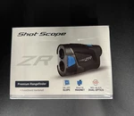 Shot Scope Pro Zr Golf Laser Rangefinder Durashield Hardshell And Cart Magnet. Fixed Price $192.00.