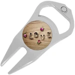 Cookie Cutter Love Roses Golf Ball Marker Divot Repair Tool Bottle Opener. Fixed Price $15.88.