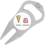 Better Together Ice Cream Cone Golf Ball Marker Divot Repair Tool Bottle Opener. Fixed Price $15.88.