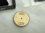 Jrw Pocket Art And Tool Bottle Opener Titanium Seigaha Wave Gold Anodized. Fixed Price $100.00.