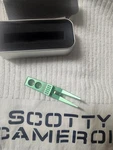 Brand New - Scotty Cameron Circle Irish Green Roller Pivot Divot Tool. Fixed Price $140.00.