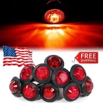 Led Small Round Side Marker Light Lorry Button Lamp Off-road Red Universal Usa. Fixed Price $11.79.