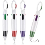4-IN-1 Multicolor Retractable Ballpoint Pen With Carabiner Clip, Fine 1.0MM Tip,. Fixed Price $7.18.
