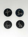 4-PACK Adult Funny Sex Position Golf Ball Marker Novelty Gift Laser Lot. Fixed Price $16.99.