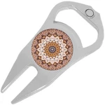 Mandala Pattern Golf Ball Marker Divot Repair Tool Bottle Opener. Fixed Price $15.88.