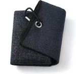 Mile High Life Tri-fold Golf Towel, 2-IN-1 Club & Ball 21"L X 16"W, Black. Fixed Price $15.99.