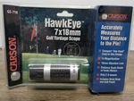 Carson Hawkeye 7X18MM Scope Help Golfer Gam Monocular Yardage Indicator New. Fixed Price $22.49.