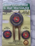 Northwest Territorial Mint Usmc Marine Corps Golf Divot Tool & 3 Ball Markers. Fixed Price $13.49.