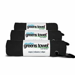 3 Pack Jet Black Microfiber Golf Towels. Fixed Price $18.98.