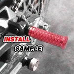 Red Cnc Rider Front Foot Pegs M-grip For Ninja ZX-11 ZZ-R1100 ZX1100 99. Fixed Price $65.35.